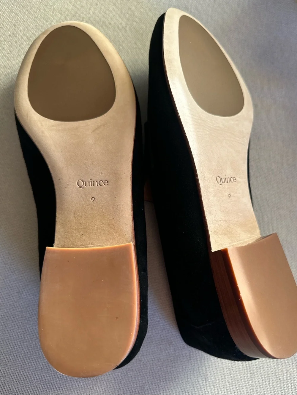 Quince Italian Suede Penny Loafers Black  New In Box Flats | 9
